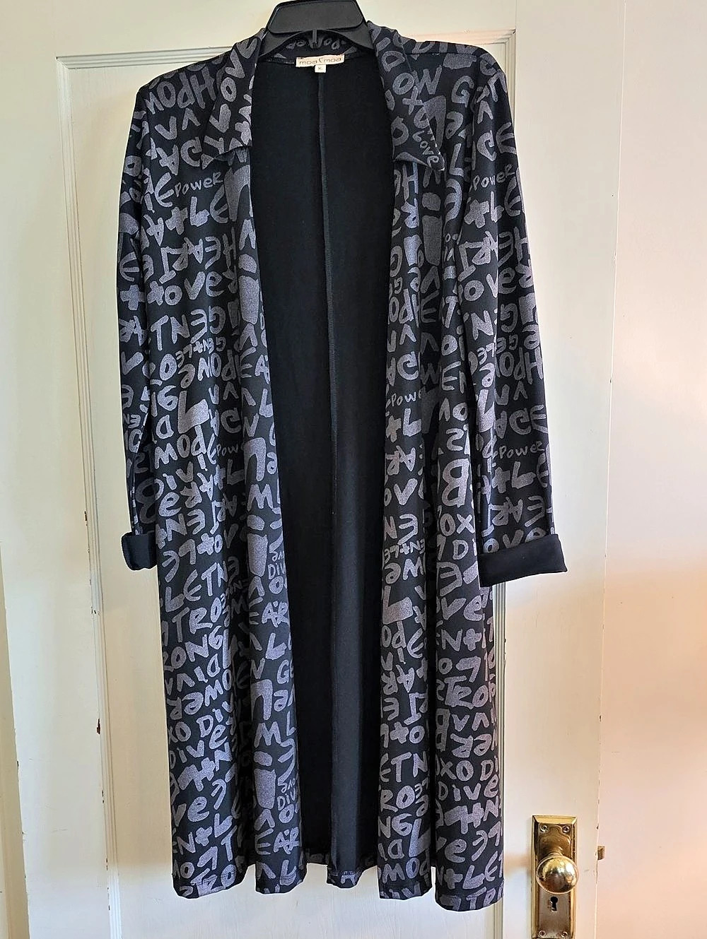 Abstract Print Duster Reworked Dress Size XL